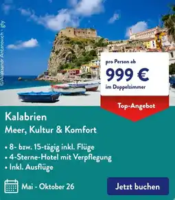 Aldi Süd Kalabrien Meer, Kultur & Komfort Angebot