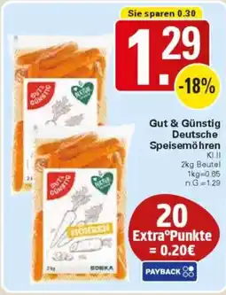 WEZ Gut & Günstig Deutsche Speisemöhren Angebot