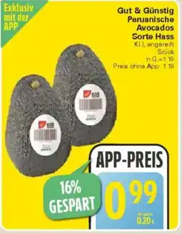 WEZ Gut & Günstig Peruanische Avocados Sorte Hass Angebot