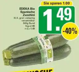 WEZ EDEKA Bio Spanische Zucchini Angebot
