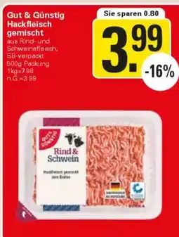 WEZ Gut & Günstig Hackfleisch Angebot