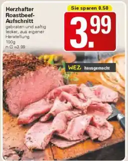 WEZ Herzhafter Roastbeef- Aufschnitt Angebot