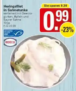 WEZ Heringsfilet in Sahnetunke Angebot