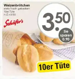 WEZ Schäfer's Weizenbrötchen Angebot