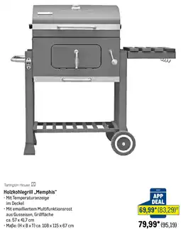 METRO Tarrington House Holzkohlegrill „Memphis" Angebot