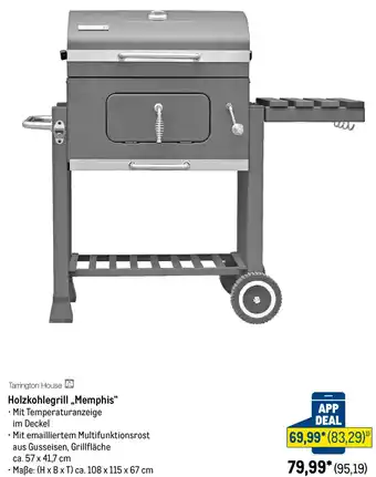 Tarrington House Holzkohlegrill „Memphis"
