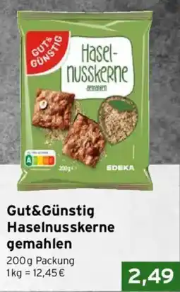 CAP Markt Gut&Günstig Haselnusskerne gemahlen Angebot