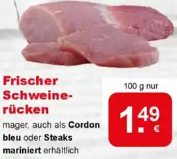 CAP Markt Frischer Schweinerücken Angebot