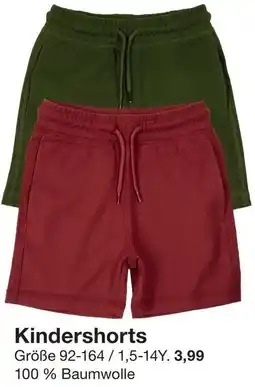 Zeeman Kindershorts Angebot