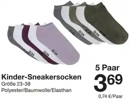 Zeeman Kinder-Sneakersocken Angebot