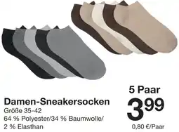 Zeeman Damen-Sneakersocken Angebot