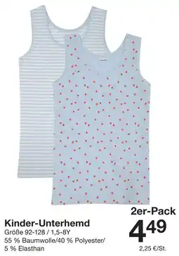 Zeeman Kinder-Unterhemd Angebot