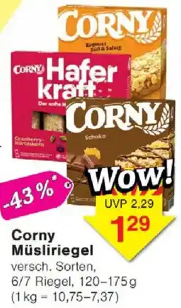 Jawoll Corny Müsliriegel Angebot