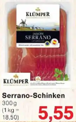 Jawoll KLÜMPER Serrano-Schinken Angebot