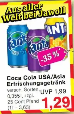 Jawoll Coca Cola USA/Asia Erfrischungsgetränk Angebot