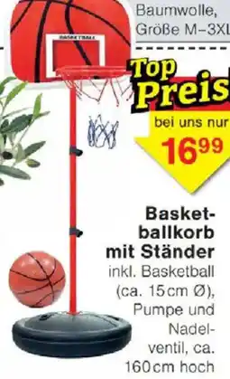 Jawoll Basketballkorb mit Ständer Angebot