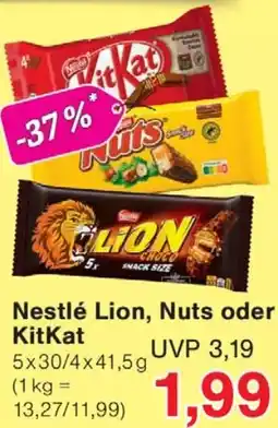 Wiglo Wunderland Nestlé Lion, Nuts oder KitKat Angebot