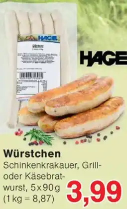 Wiglo Wunderland HAGE Würstchen Angebot