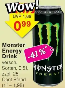 Wiglo Wunderland Monster Energy Drink Angebot