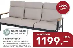 Möbel Buss 3-er Loungebank Angebot
