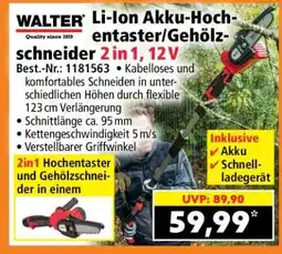Norma Li-Ion Akku-Hochentaster/Gehölzschneider 2 in 1, 12V Angebot