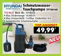 Norma Schmutzwasser-Tauchpumpe TP75014D Angebot