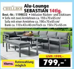 Norma Alu-Lounge SEBASTIAN 14tlg Angebot