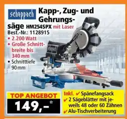 Norma Kapp-, Zug- und Gehrungssäge HM254SPX mit Laser Angebot