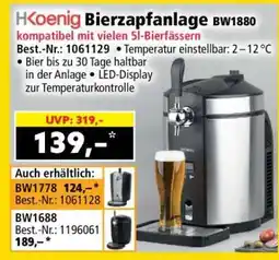 Norma Koenig Bierzapfanlage BW1880 Angebot