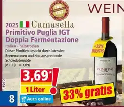 Norma Camasella Primitivo Puglia IGT Doppia Fermentazione Angebot