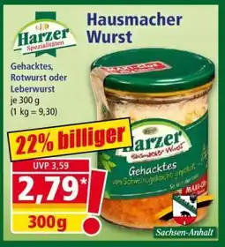 Norma Hausmacher Wurst Angebot