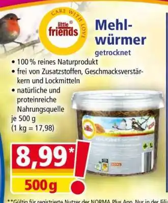 Norma Mehlwürmer getrocknet Angebot