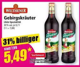 Norma WILTHENER Gebirgskräuter Angebot