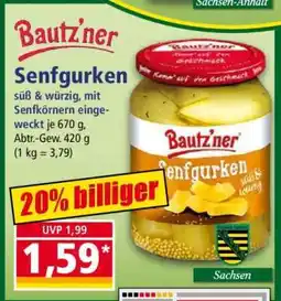 Norma Bautz'ner Senfgurken Angebot