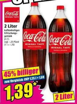 Norma Coca Cola Original Taste 2 Liter Angebot