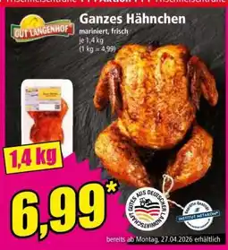 Norma Ganzes Hähnchen Angebot