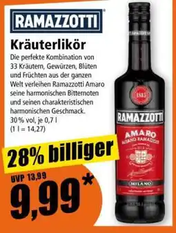 Norma Ramazzotti Kräuterlikör Angebot