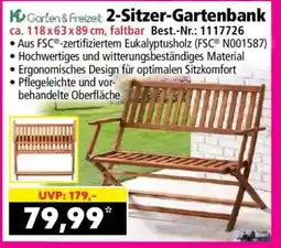 Norma 2-Sitzer-Gartenbank Angebot