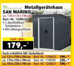 Norma Metallgerätehaus SAN MARINO Angebot