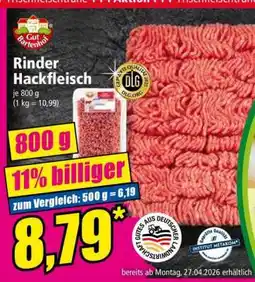 Norma Rinder-Hackfleisch Angebot