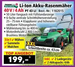 Norma Li-Ion Akku-Rasenmäher 40 V / 4 Ah PT 43 LI Angebot