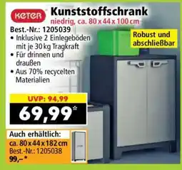 Norma Kunststoffschrank Angebot