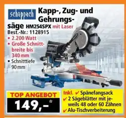 Norma Kapp-, Zug- und Gehrungssäge HM254SPX mit Laser Angebot