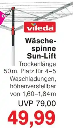 Wiglo Wunderland vileda Wäschespinne Sun-Lift Angebot