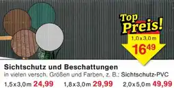 Wiglo Wunderland Sichtschutz und Beschattungen Angebot