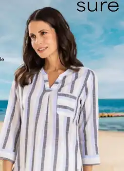 AWG Mode Sure Damen Streifen Blusentop Angebot