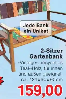 Wiglo Wunderland 2-Sitzer Gartenbank Angebot