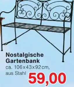 Wiglo Wunderland Nostalgische Gartenbank Angebot