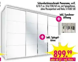 Möbel Boss Panorama-Schwebetürenschrank Angebot