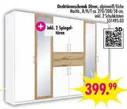 Möbel Boss Drehtürenschrank Diver Angebot